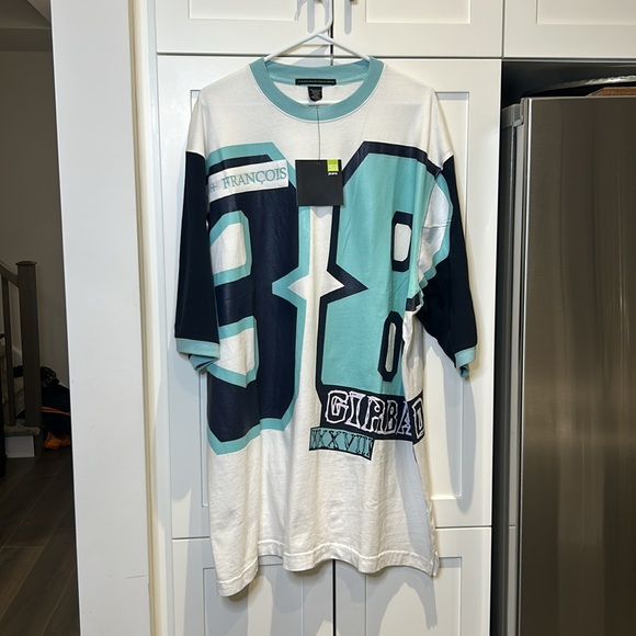 Marithe Francois Girbaud Oversized Baggy Big 38 Logo Tshirt Hip Hop Men Size XXL - Picture 10 of 17